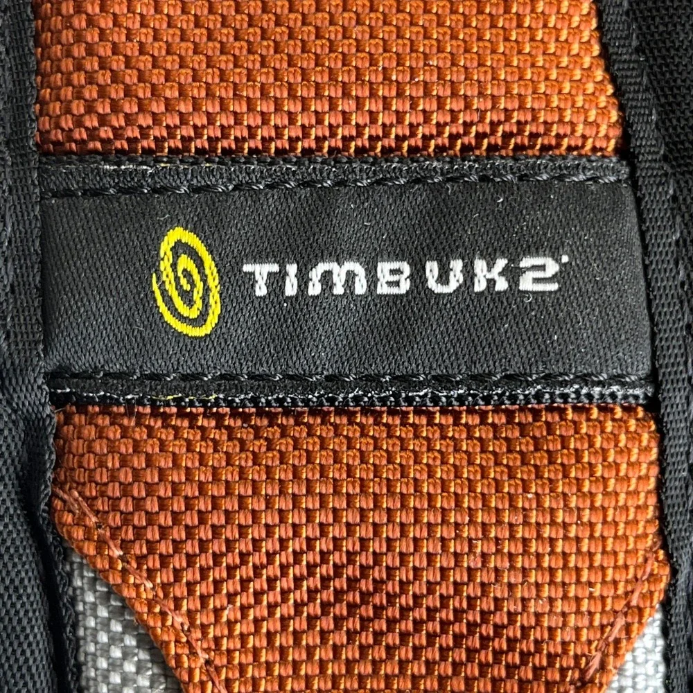 Timbuk2 Laptop Backpack Burnt Orange Silver Ballistic Nylon Tech Commuter Bag